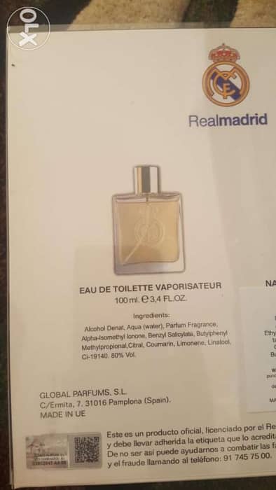 Real Madrid gift set. Perfume and Deodrant 2