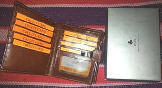 Clubs  leather 2 parts wallet محفظة جلد طبيعى ماركة كيوبز اصلى جزئين 0
