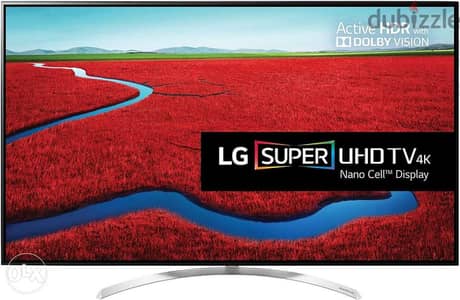 تيلفيزيون LG 55 بوصه يعمل بتقنية NANO CELL فائق الجوده 4K ULTRA UHD