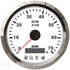 Tachometer 0-7000rpm with CHK ENG, Low Pressure, Low Fuel, Temperature 0