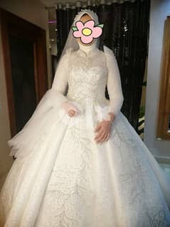 فستان زفاف للبيع بسعر الإيجار هاند ميد اتلبس ٣ ساعات فقط سيشن 0