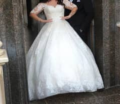 The Wedding Shop dress. Size 40(large) فستان زفاف 0