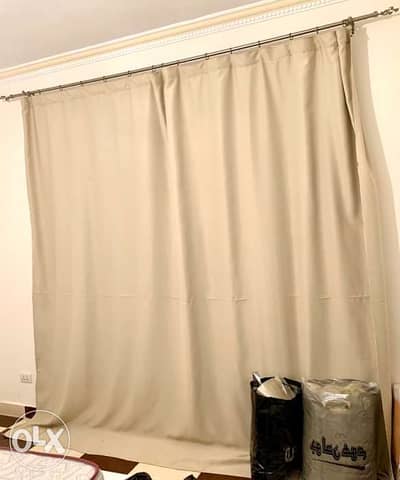 ستارة بيج Beige curtain