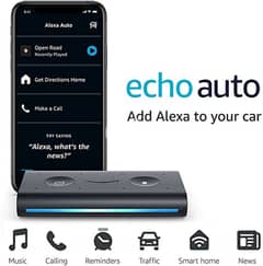 Amazon Echo Auto w Alexa Smart Voice Command for Car Android and iOS
