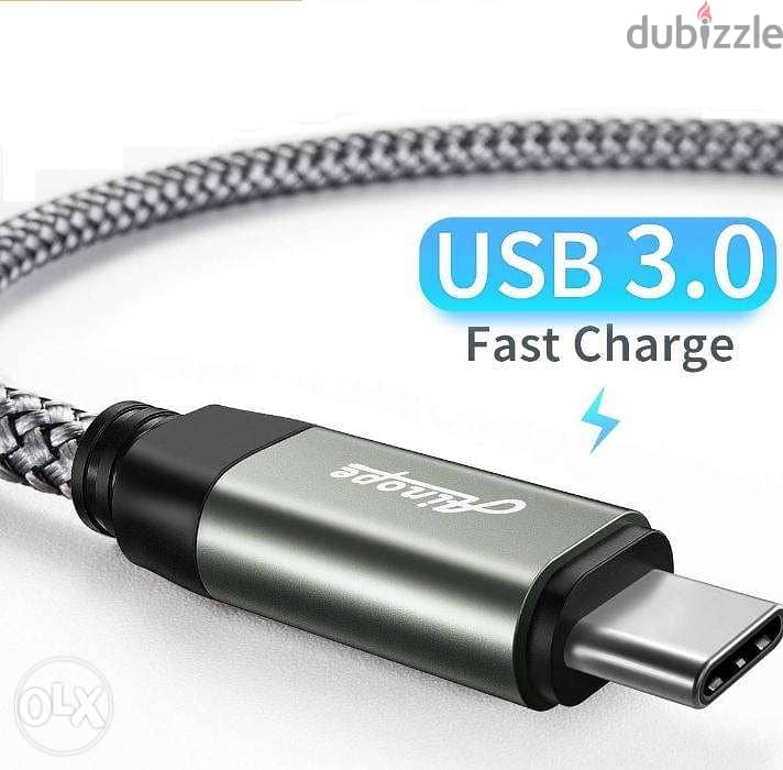 كبل شحن USB 3 من امريكا  type c usb 3 cable 2m 2