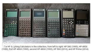 vintage graphing scientific calculators HP 48gx HP 48sx
