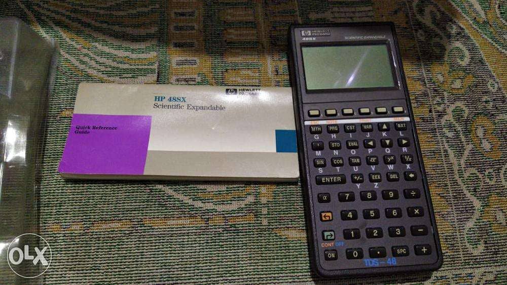 vintage graphing scientific calculators HP 48gx HP 48sx 5