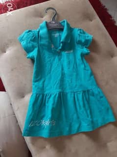 فستان بولو من ٢ ل ٤ سنوات Turquoise polo dress 2 to 4 years 0