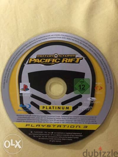 CD Motor Storm for playstation 3