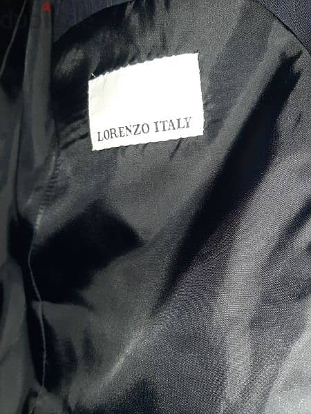 بدلة لورنزو إيطالي/ كحلي/ مقاس ٥٦/ استعمال مرة واحدة فقط 3