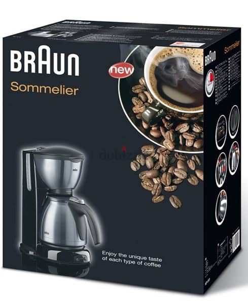 (Coffee Machine Braun KF610) ماكينة قهوه براون اصلى كالجديده بالعلبه 1