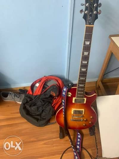 epiphone les paul standard + hard epiphone case
