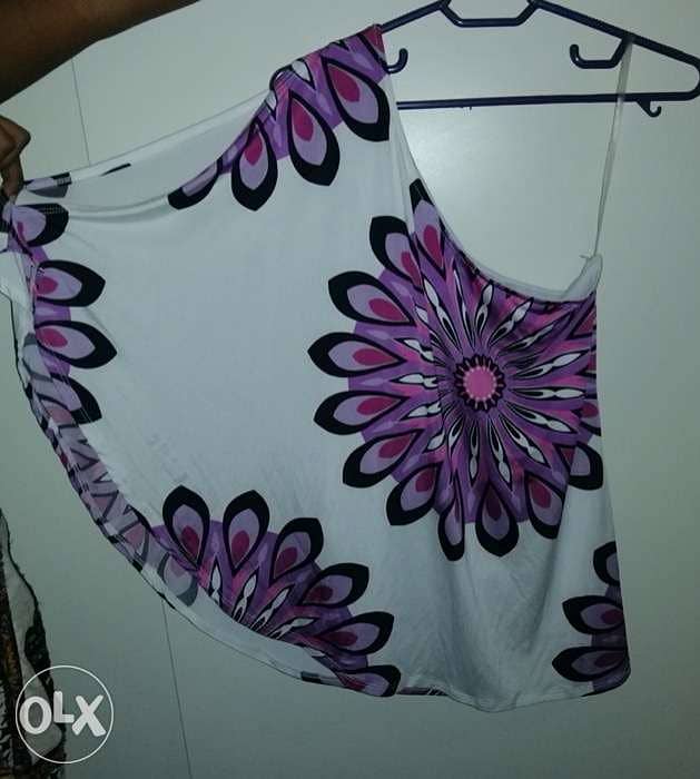 floral off shoulder shirt 1