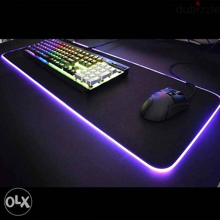 RGB Gaming Mouse Pad XL Non-Slip Rubber Base Extended MousePad 5