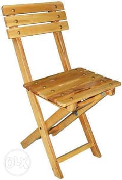 كرسي خشب زان اصلي قابل للطي 0