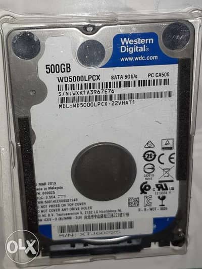 Wd 500 giga hard disk laptop هارد لاب توب ٥٠٠