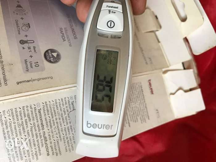 ترمومتر لقياس درجة الحرارة دون الملامسة بالأشعة تحت الحمراء beurer 2