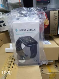 Fitbit Versa 2 Black New ساعة فيت بيت فيرسا ٢ الذكية جديدة متبرشمة 0