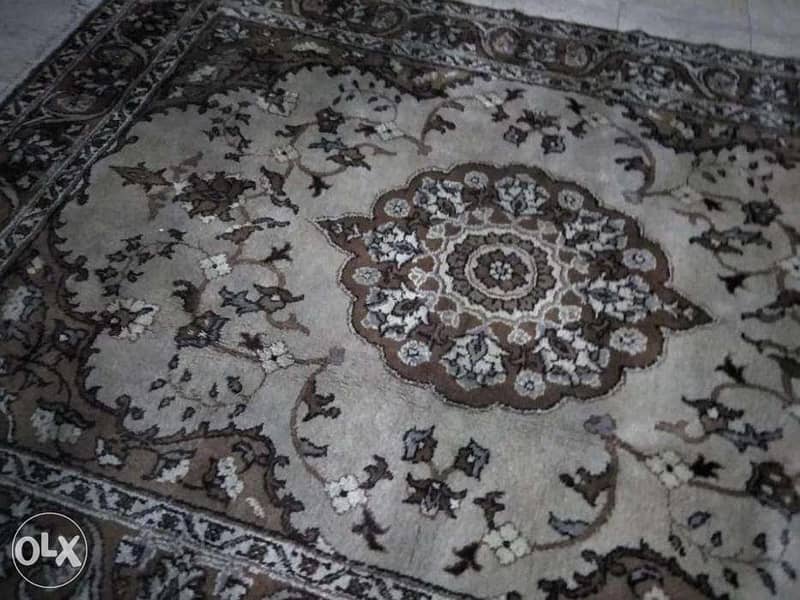 سجادة صوف يدوي هاندميد قديمة اسيوطي hand knotted wool rug 6m2 0