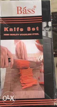 Bãss Kitchen Knives Set (5Pcs + Stand) 0