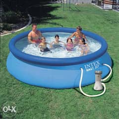 حمام سباحة دائرى نفخ بفلتر 366 × 76 سم ارتفاع easy set pool 0