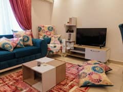 Furnished apartment for rent in Al Rehab, an area of ​​90 m round 2 0
