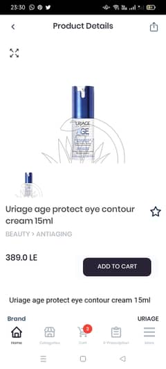 Uriage age protect Eye cream Face serum Day cream 0