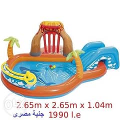 حمام سباحة للاطفال و العاب مائية فى قطعة واحدة فقط متع اطفالك 0