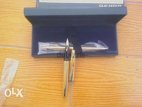 Sheaffer Imperial Lined Gold14k Fountain Pen & Ballpoint Set , Fine 0