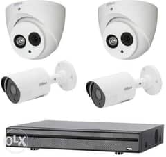 4 كاميرات مراقبة ٢ ميجا بسعر ٢٠٠٠ج بدل ٢٥٠٠ج 0
