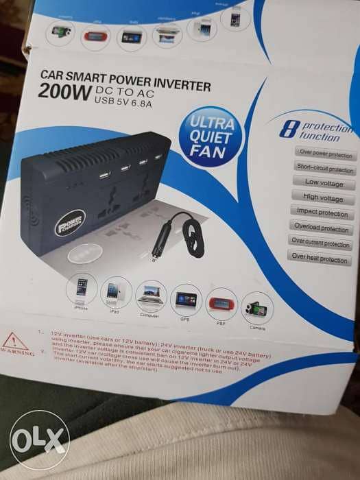 12 DC to AC 220V portable car power inverter الدفع عند الإستلام 1