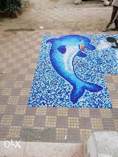 Mosaic tiles for pool بلاط حمام سباحه موزايك