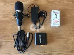 Marantz MPM-1000 18mm condenser microphone set up with power supply 0