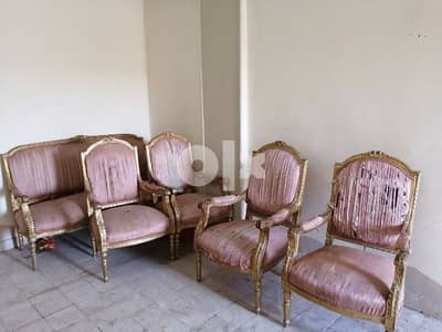 صالون مدهب خشب زان