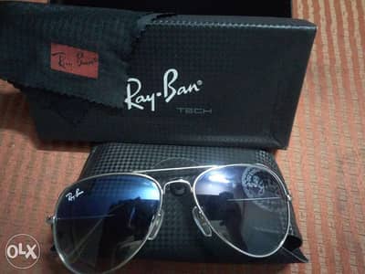 نضارة رايبان ايطالى Ray ban aviator blue