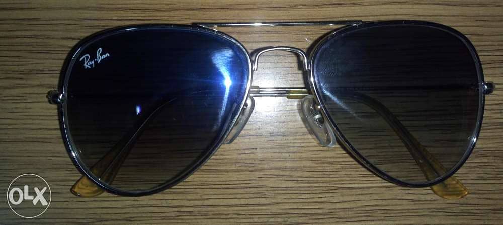 نضارة رايبان ايطالى Ray ban aviator blue 4