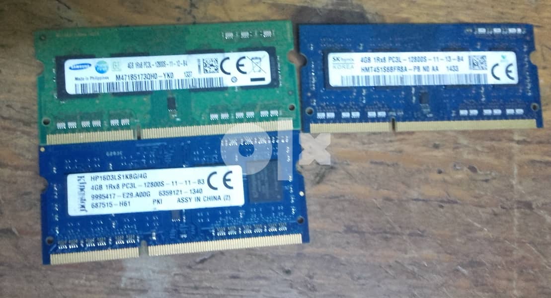 Ram DDR3 For Laptop PC3L - 4G 1