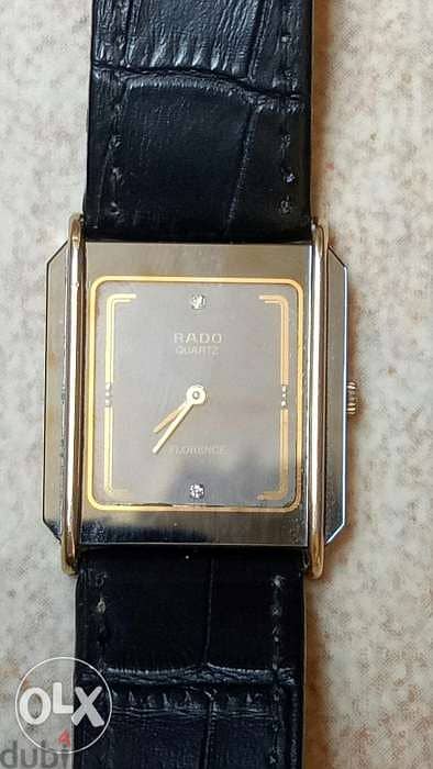 ساعة رادو فلورنس سويسري اصلي بحالة ممتازة بالعلبة الأصلية شغل سويسري 0