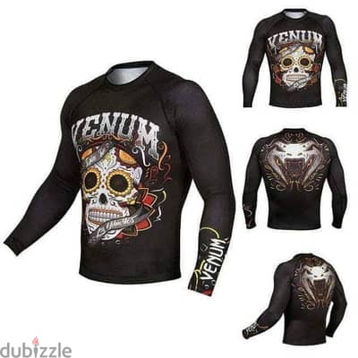 Venum brand sport Santa morte Rashguard long sleeve