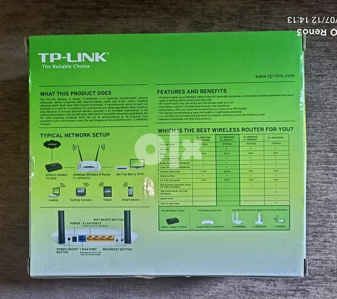 TP-Link (Wireless N Router 300Mbps) 1