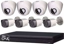 عرض سيستم 8 كاميرات مراقبة 2 ميجا من براند سوني بضمان عامين 0