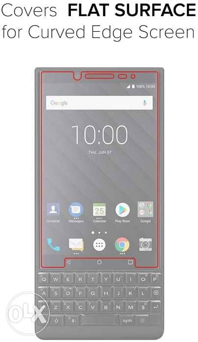 BlackBerry key2 screen protector 1