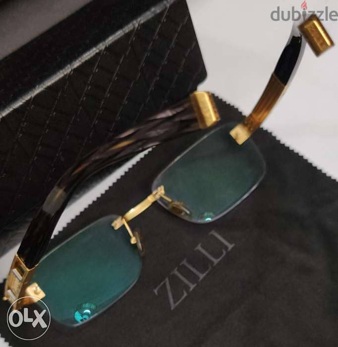 ZILLI frameless Eyeglasses Pure Titanium & hand made Acetate 6