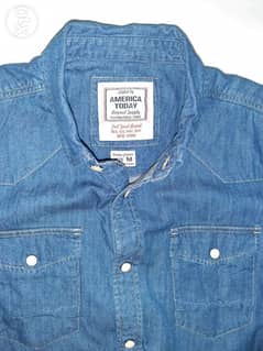 America today jeans shirt medium size from England. 0