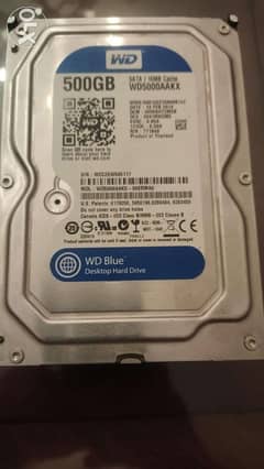 Hard disk western digital 500GB blue 0