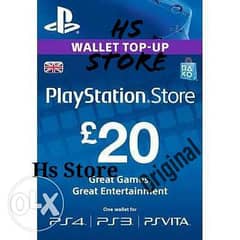 Playstation Network Gift Card Psn Gift Card 20£ Uk كارت بلايستيشن 0