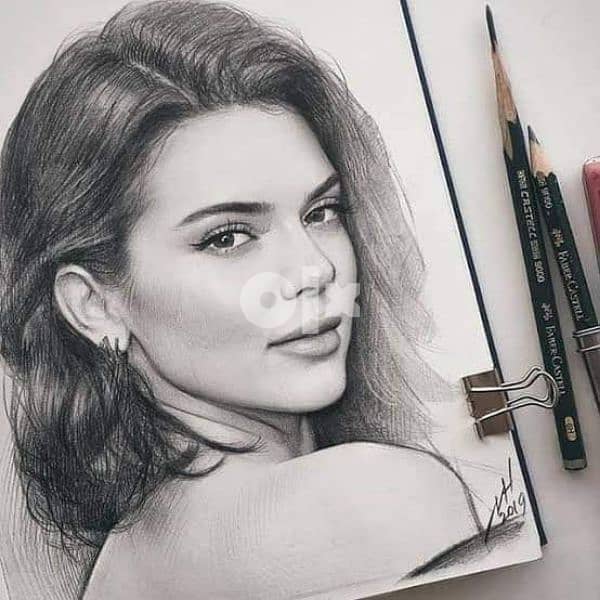 رسم يدوى بالفحم 0