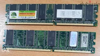Ram ddr 1GB 400 Mhz Ram 128 MB PC2700