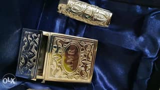 Special Silver Cigarette Case and Lighter Case 0