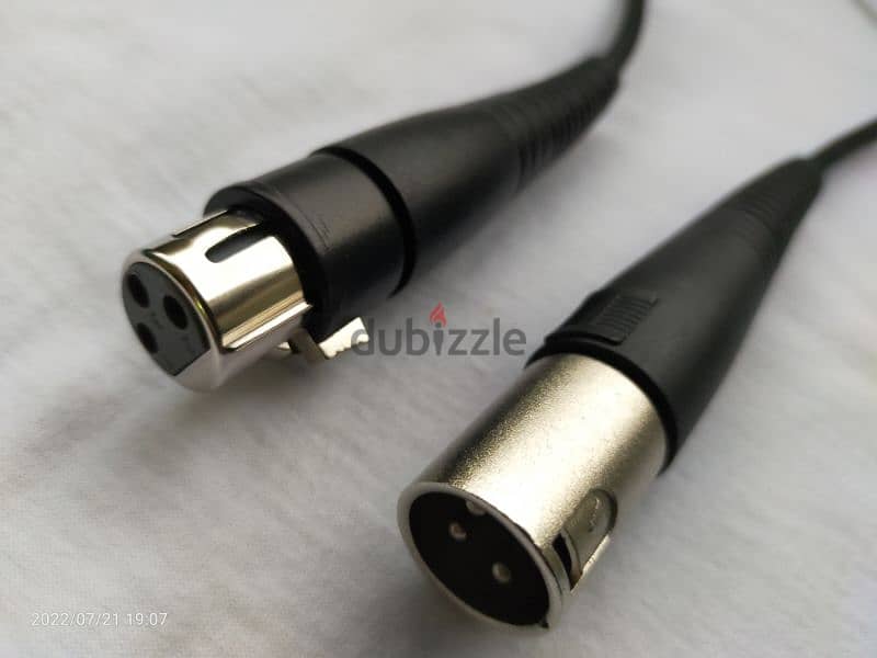 Shure Microphone cable [AUX-AUX] كابل ميكروفون ماركه شور الامريكيه 0